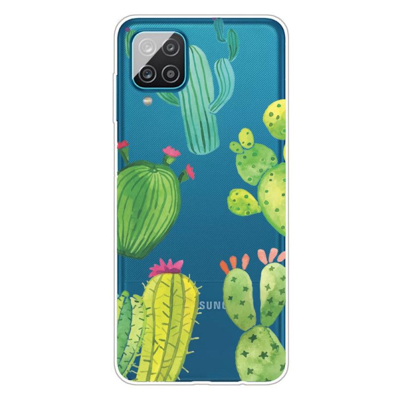 Coque Samsung Galaxy A12 Cactus Aquarelle