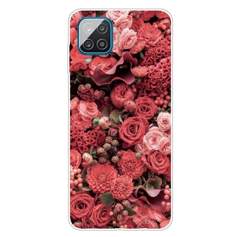 Coque Samsung Galaxy A12 Fleurs Intenses