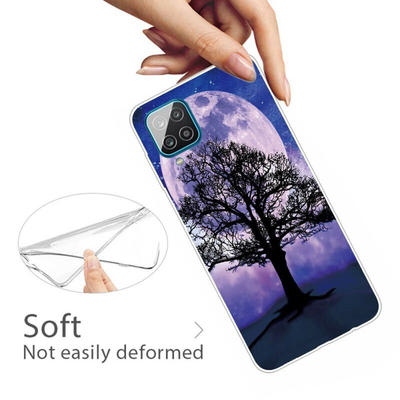 Coque Samsung Galaxy A12 / M12 Arbre et Lune