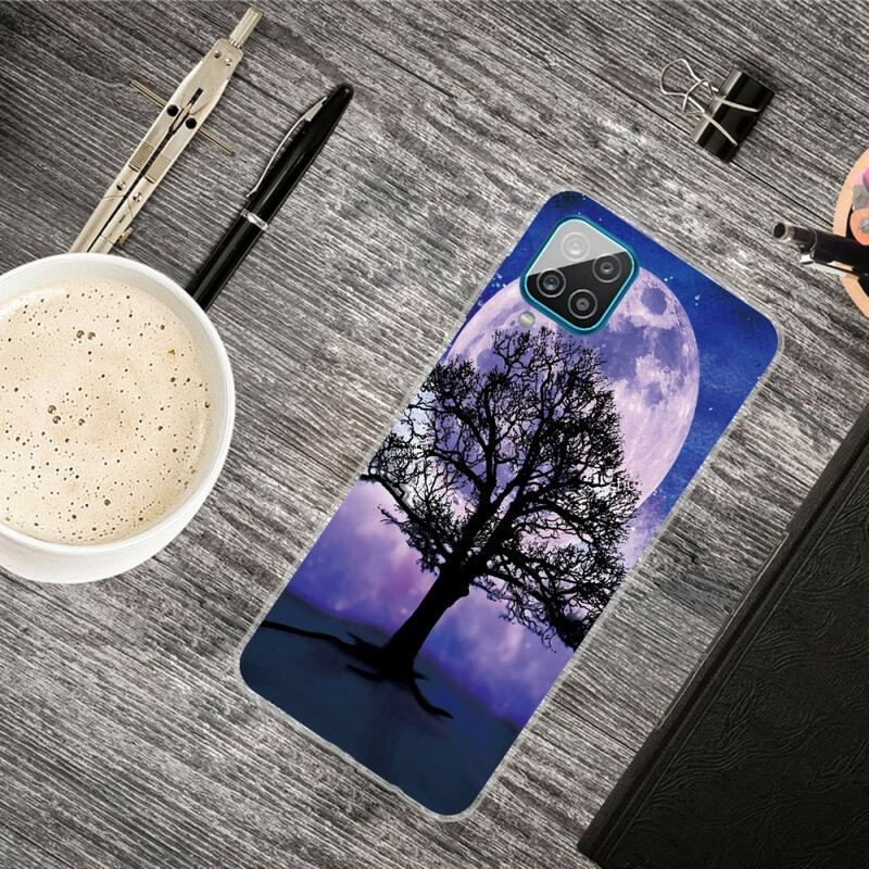 Coque Samsung Galaxy A12 / M12 Arbre et Lune