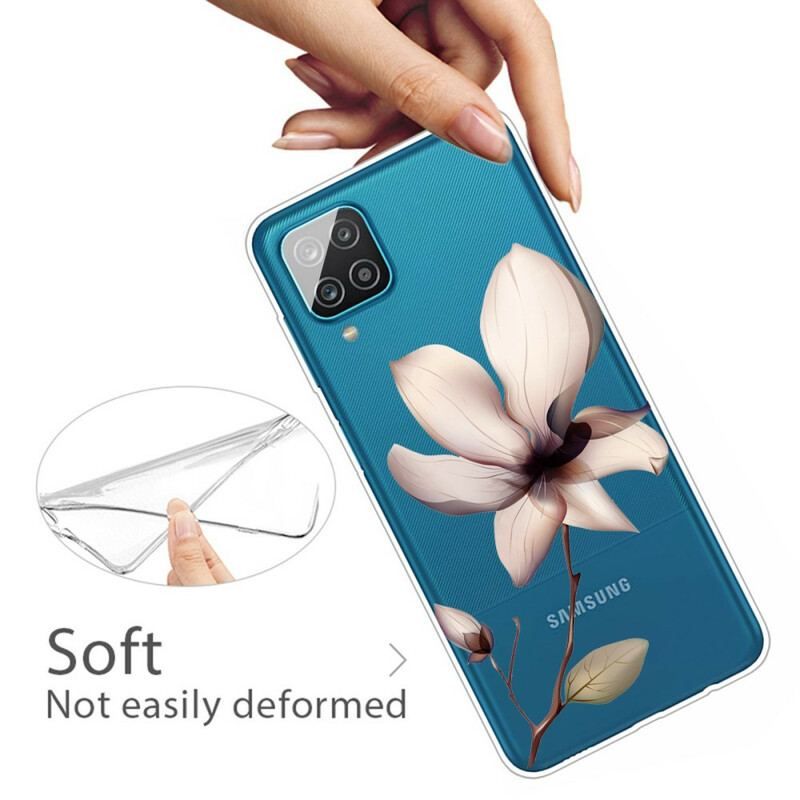 Coque Samsung Galaxy A12 / M12 Florale Premium