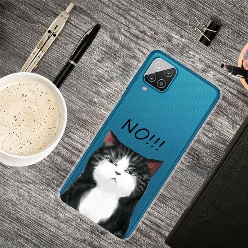 Coque Samsung Galaxy A12 / M12 Le Chat Qui Dit Non