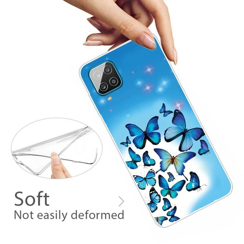 Coque Samsung Galaxy A12 / M12 Papillons Papillons