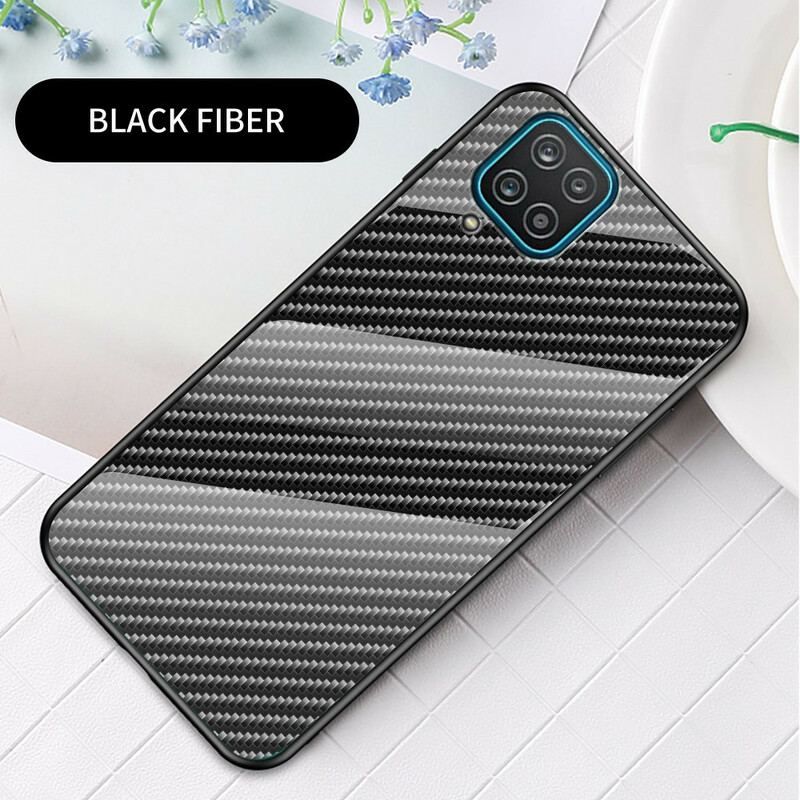 Coque Samsung Galaxy A12 / M12 Verre Trempé Fibre Carbone