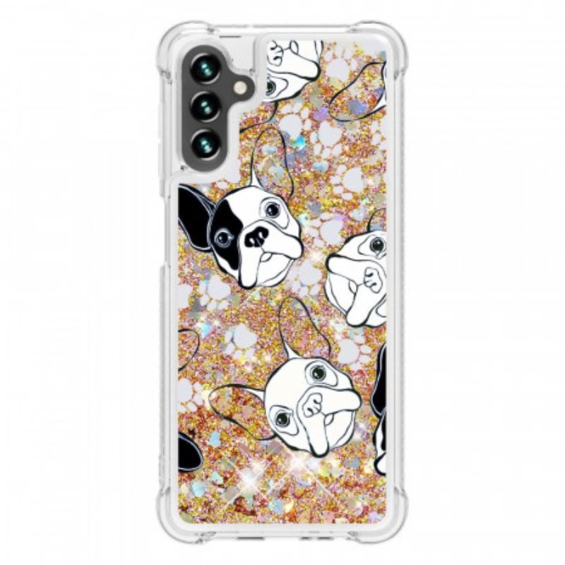 Coque Samsung Galaxy A13 5G / A04s Mr Chien Paillettes