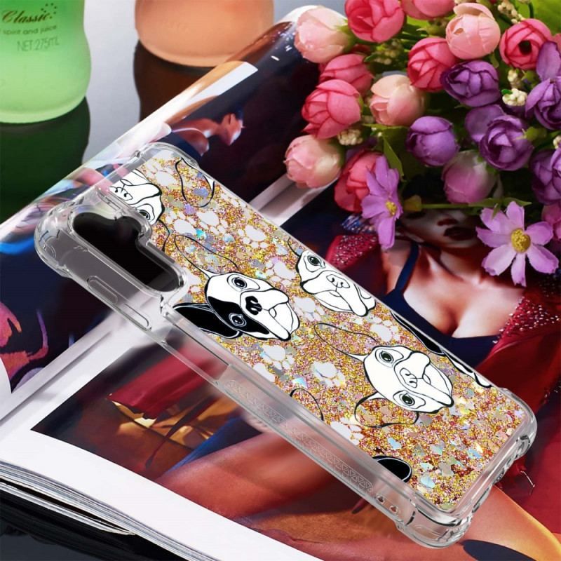 Coque Samsung Galaxy A13 5G / A04s Mr Chien Paillettes