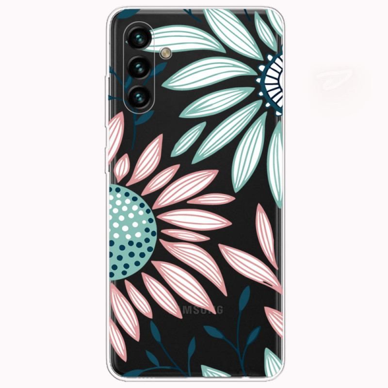 Coque Samsung Galaxy A13 5G / A04s Transparente Une Fleur