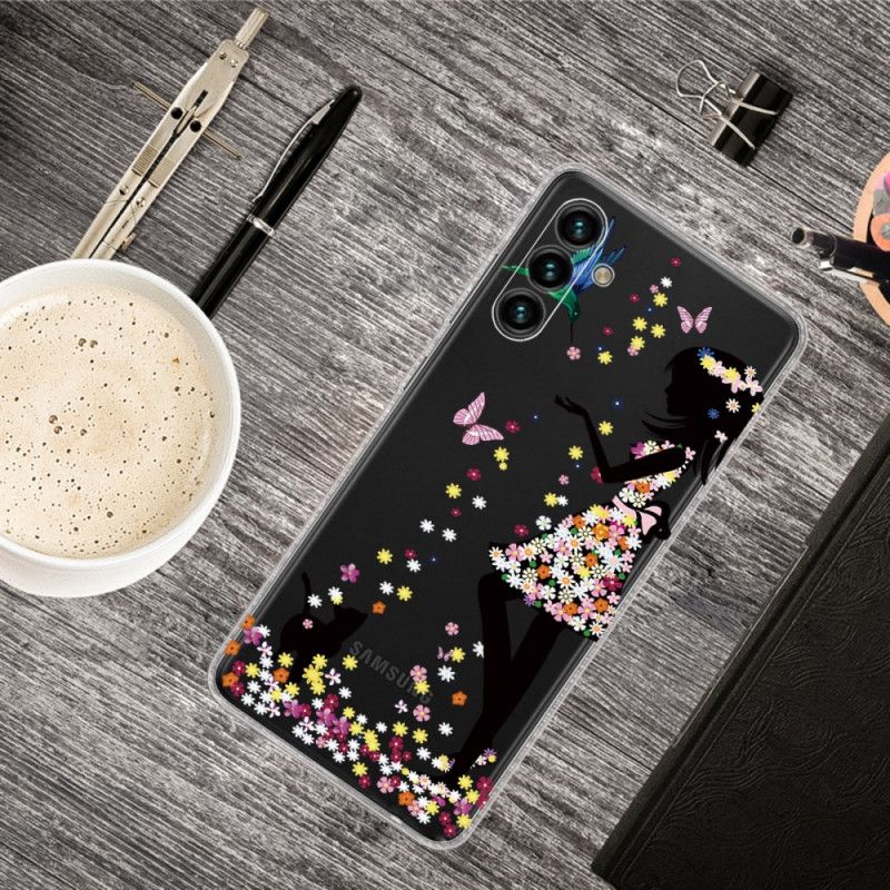 Coque Samsung Galaxy A13 5G Jolie Tête Fleurie