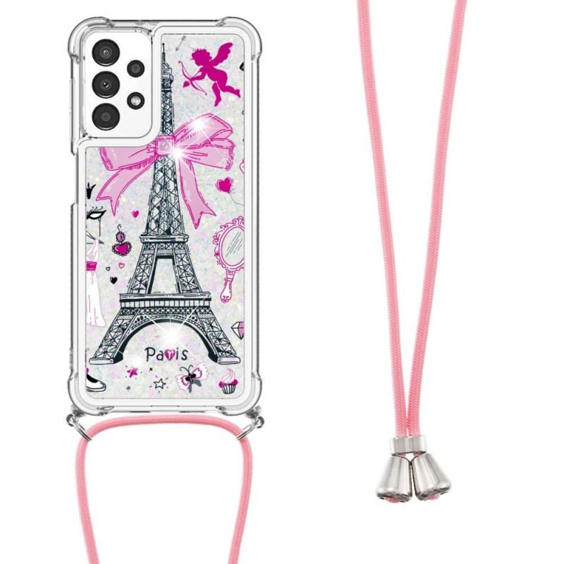 Coque Samsung Galaxy A13 à Cordon Tour Eiffel