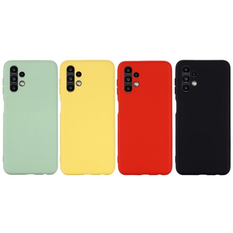 Coque Samsung Galaxy A13 Silicone Liquide avec Lanière