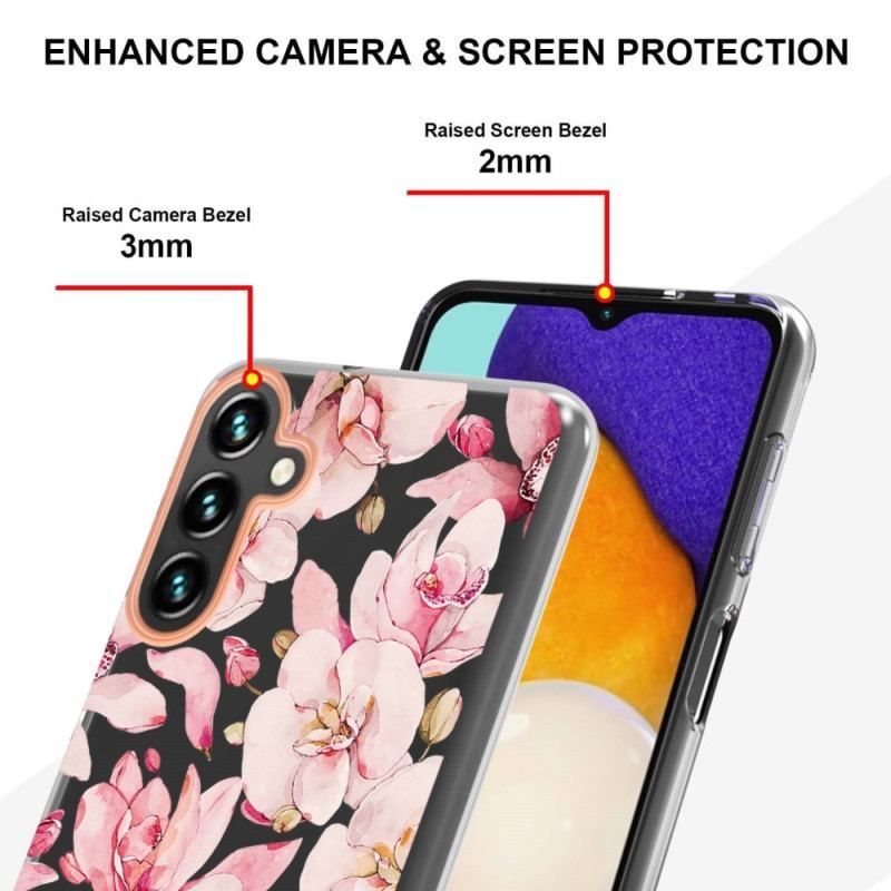 Coque Samsung Galaxy A14 5G / A14 Fleurs Colorées