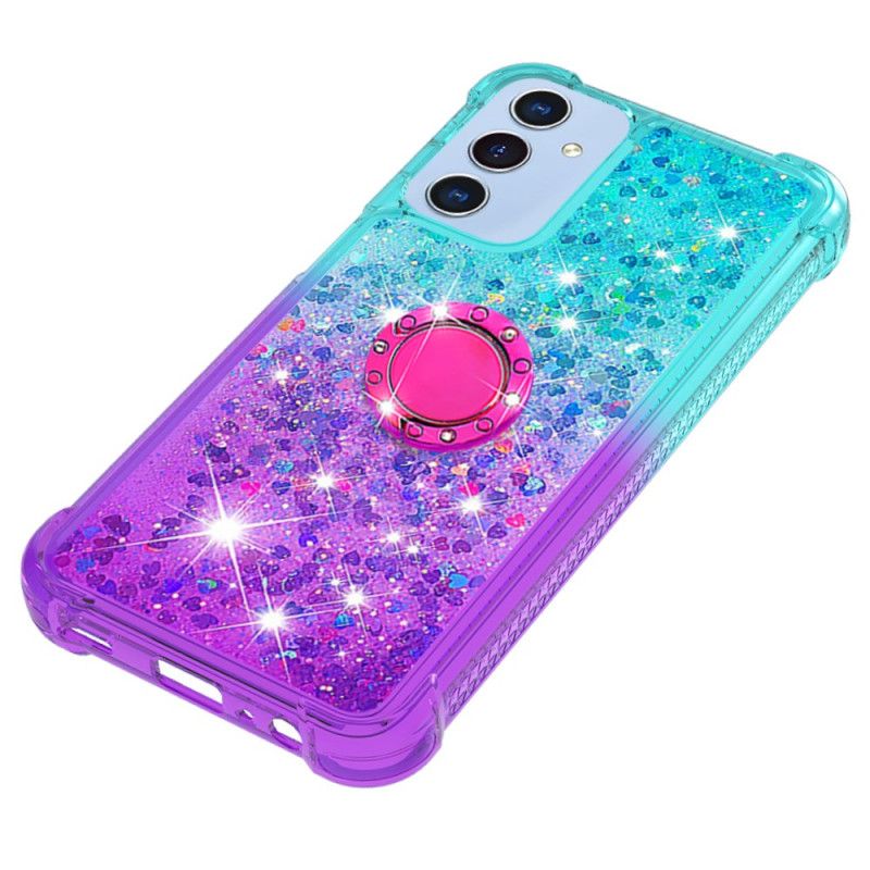 Coque Samsung Galaxy A15 5G Anneau-Support Dégradé Paillettes