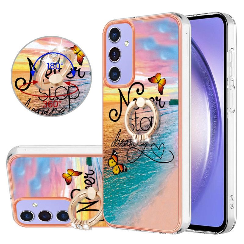 Coque Samsung Galaxy A15 5G Anneau-Support Motif