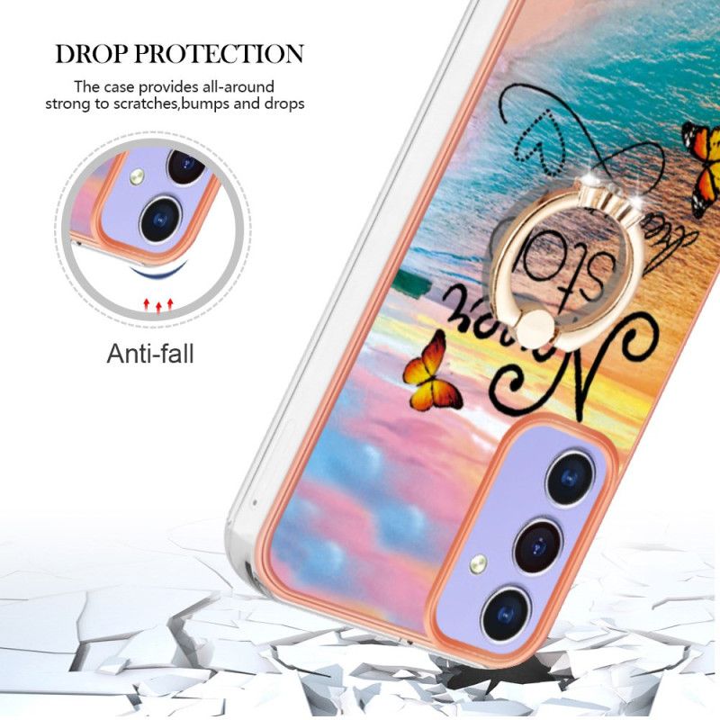 Coque Samsung Galaxy A15 5G Anneau-Support Motif