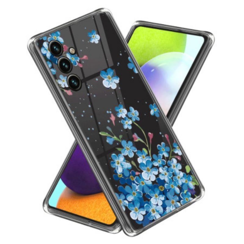 Coque Samsung Galaxy A15 5G Fleurs Bleues