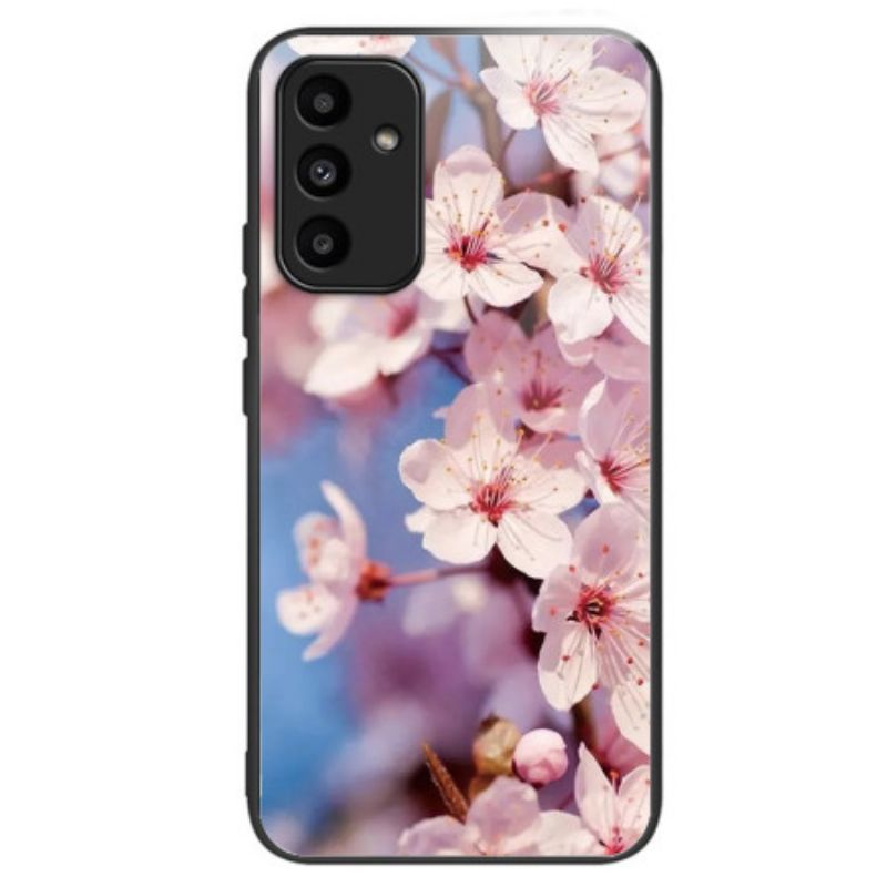 Coque Samsung Galaxy A15 5G / A15 Verre Trempé Fleurs de Pêcher