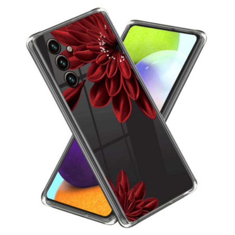 Coque Samsung Galaxy A15 Fleur Rouge