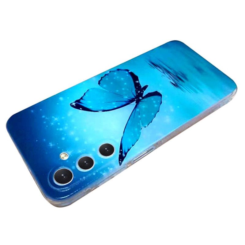 Coque Samsung Galaxy A16 4G / 5G Papillon Bleu