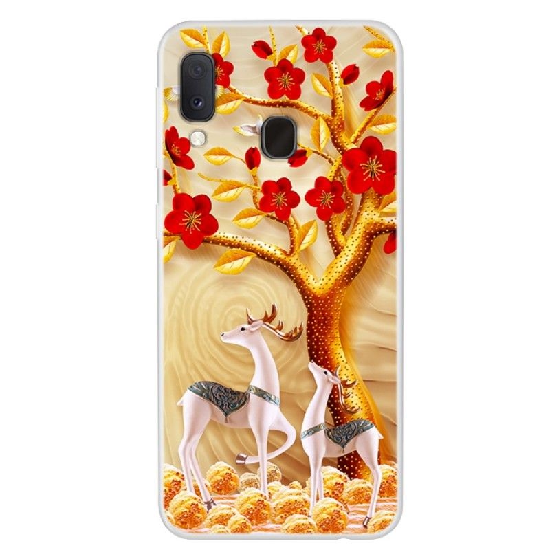 Coque Samsung Galaxy A20e Arbre Doré