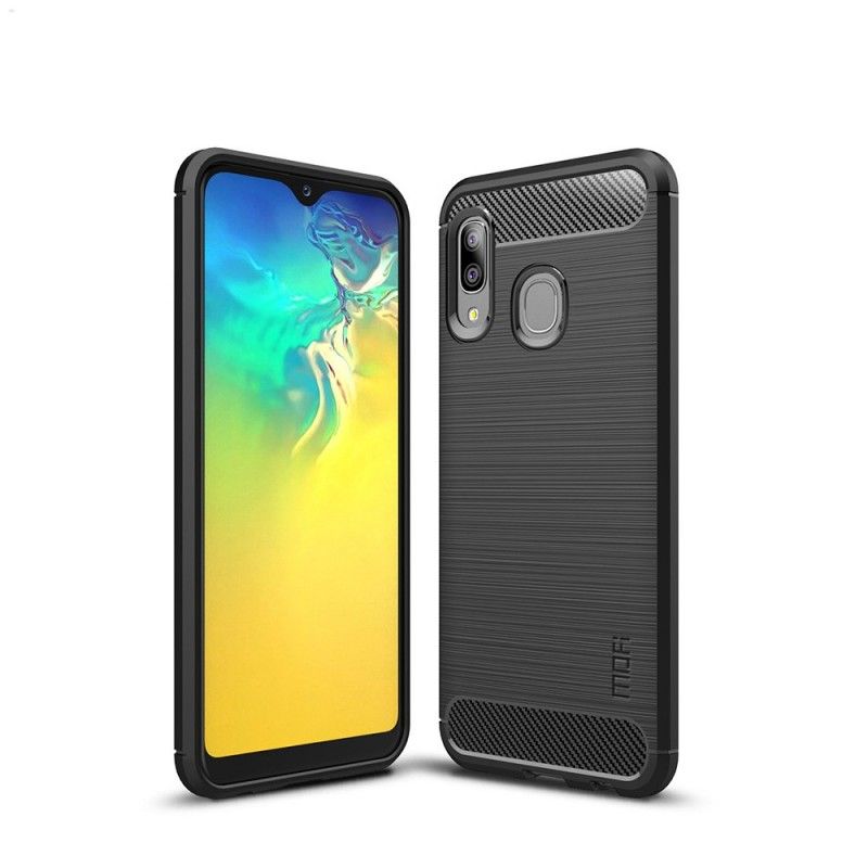 Coque Samsung Galaxy A20e Fibre Carbone Brossée Mofi