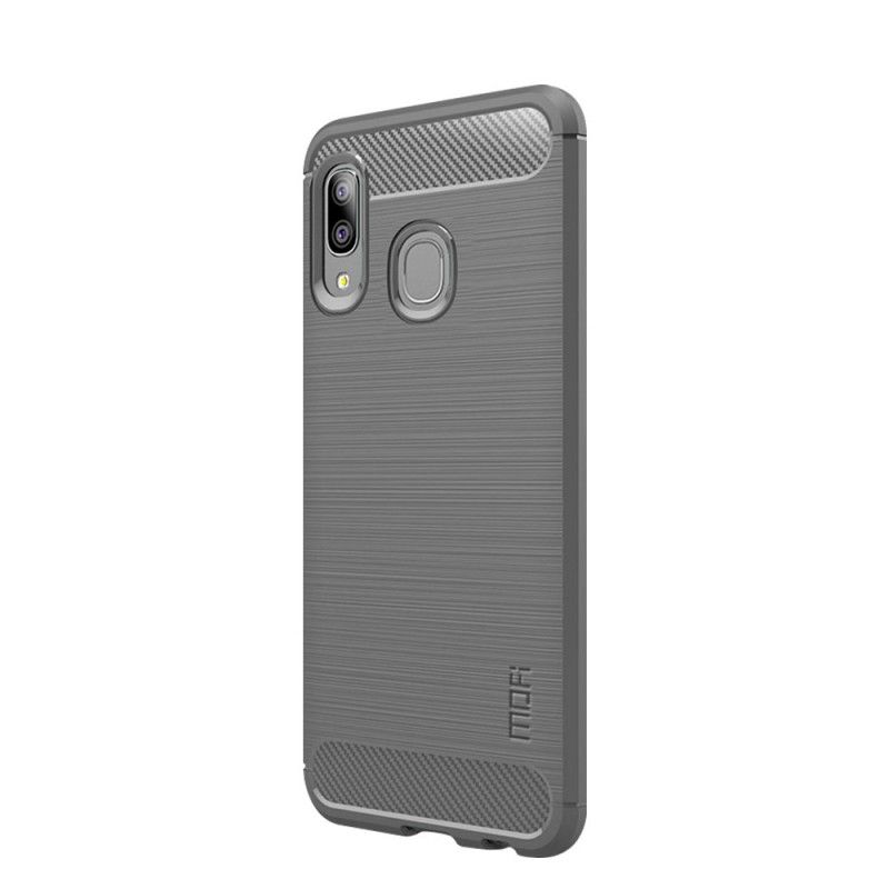 Coque Samsung Galaxy A20e Fibre Carbone Brossée Mofi