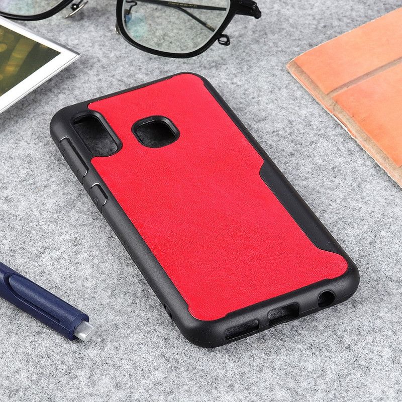 Coque Samsung Galaxy A20e Givrée Effet Cuir Biseau