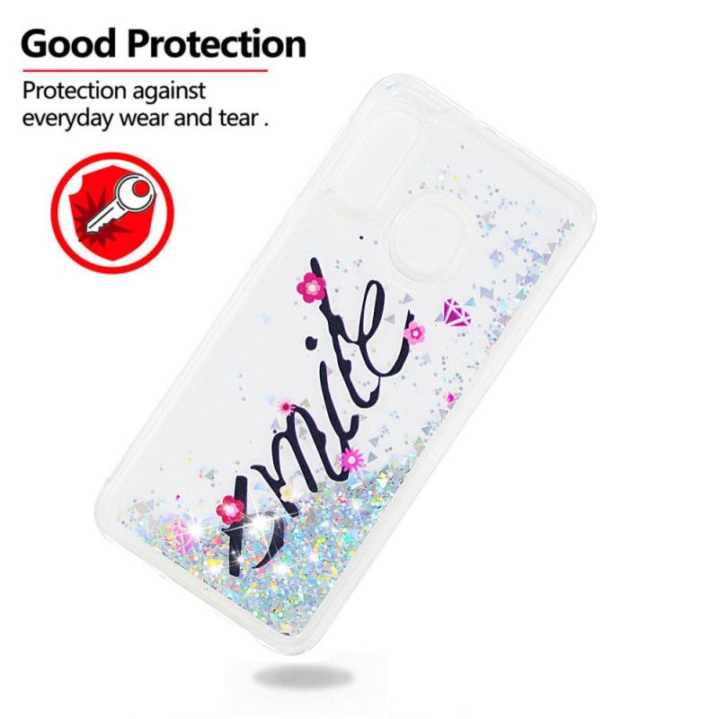 Coque Samsung Galaxy A20e Smile Dans La Paillettes