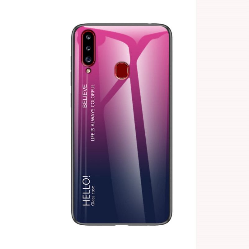 Coque Samsung Galaxy A20s Verre Trempé Hello