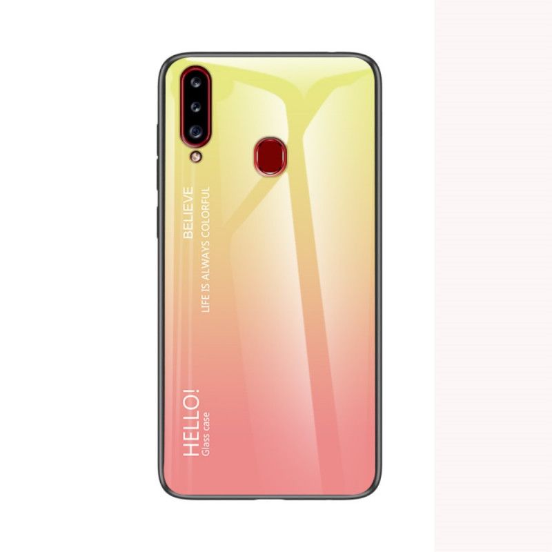 Coque Samsung Galaxy A20s Verre Trempé Hello