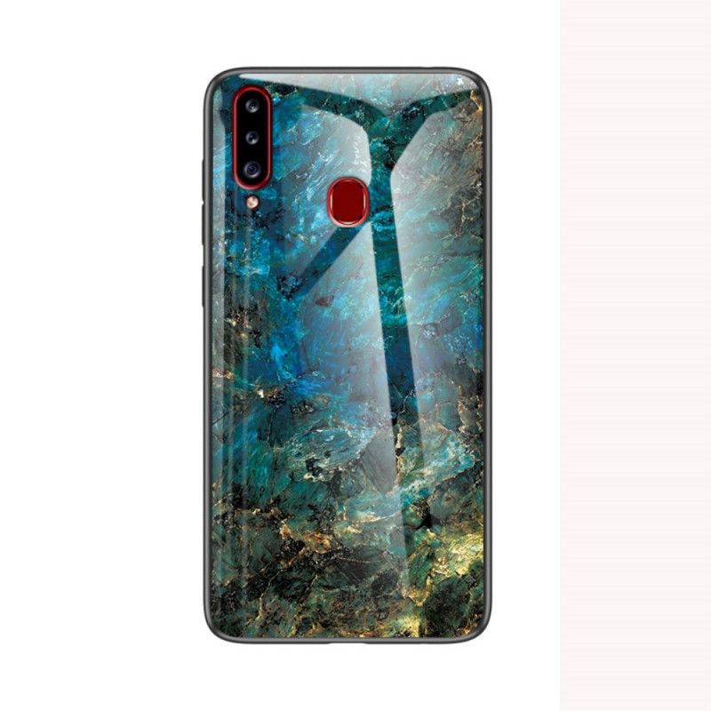 Coque Samsung Galaxy A20s Verre Trempé Marbre