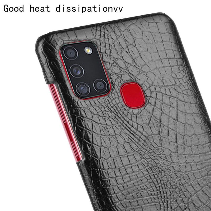 Coque Samsung Galaxy A21s Effet Peau De Crocodile