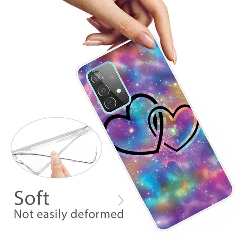 Coque Samsung Galaxy A32 5g Coeurs Enchaînés