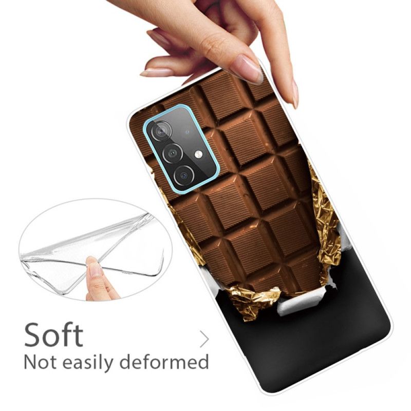 Coque Samsung Galaxy A32 5g Flexible Chocolat