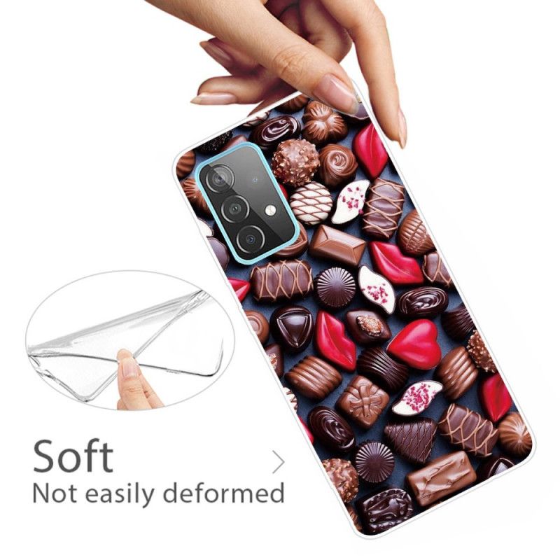 Coque Samsung Galaxy A32 5g Flexible Chocolat