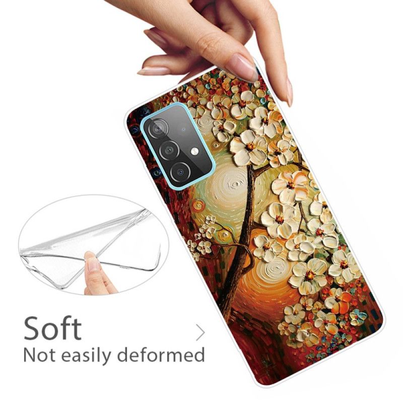 Coque Samsung Galaxy A32 5g Flexible Fleurs