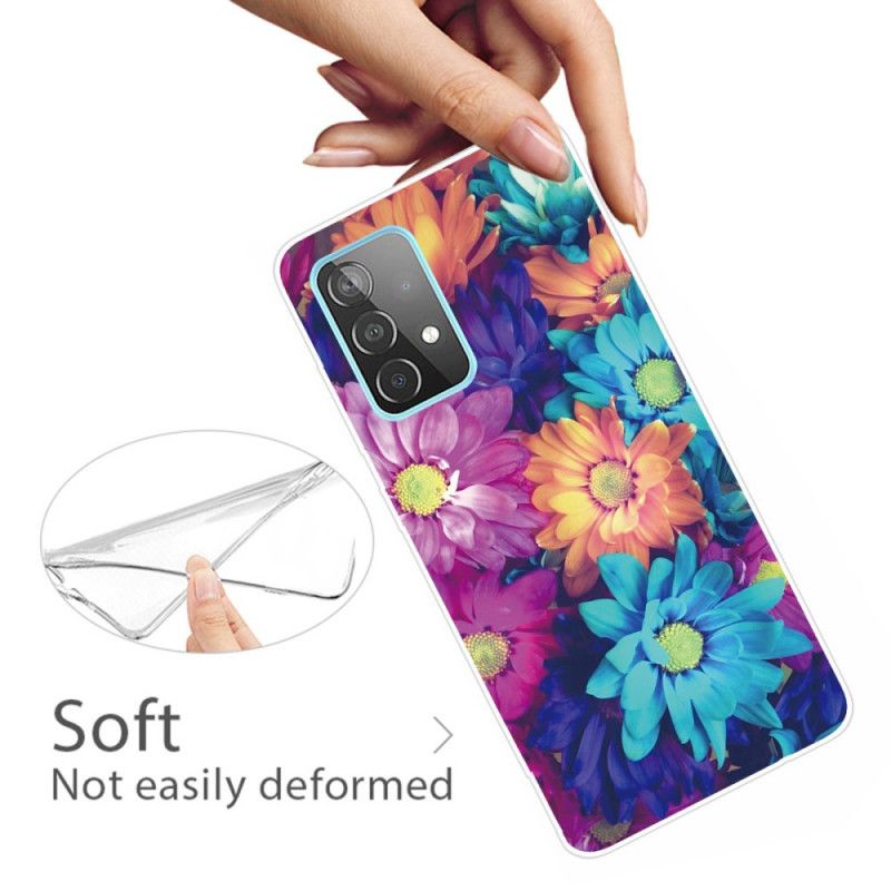 Coque Samsung Galaxy A32 5g Flexible Fleurs