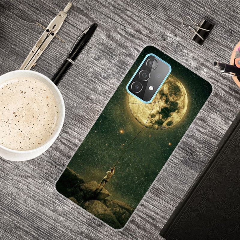 Coque Samsung Galaxy A32 5g Flexible Homme À La Lune