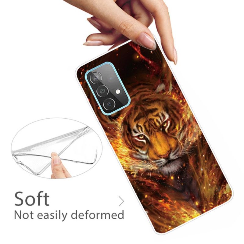 Coque Samsung Galaxy A32 5g Flexible Tigre