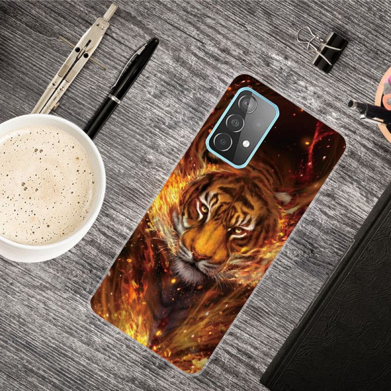 Coque Samsung Galaxy A32 5g Flexible Tigre