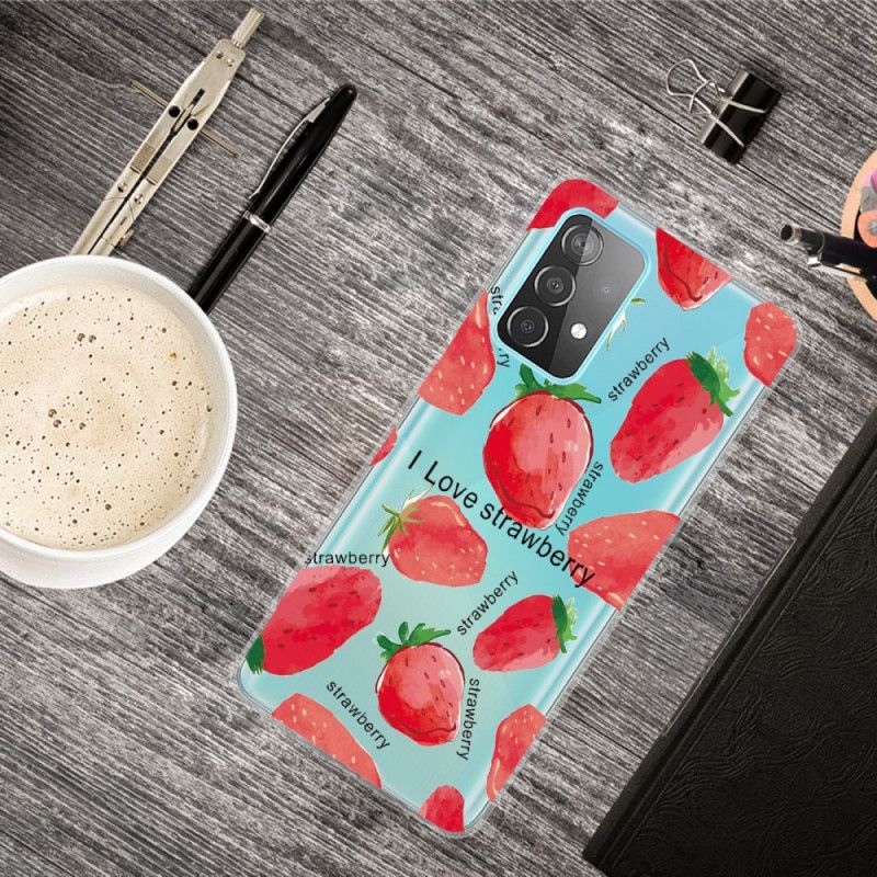 Coque Samsung Galaxy A32 5g Fraises / I Love Strawberry