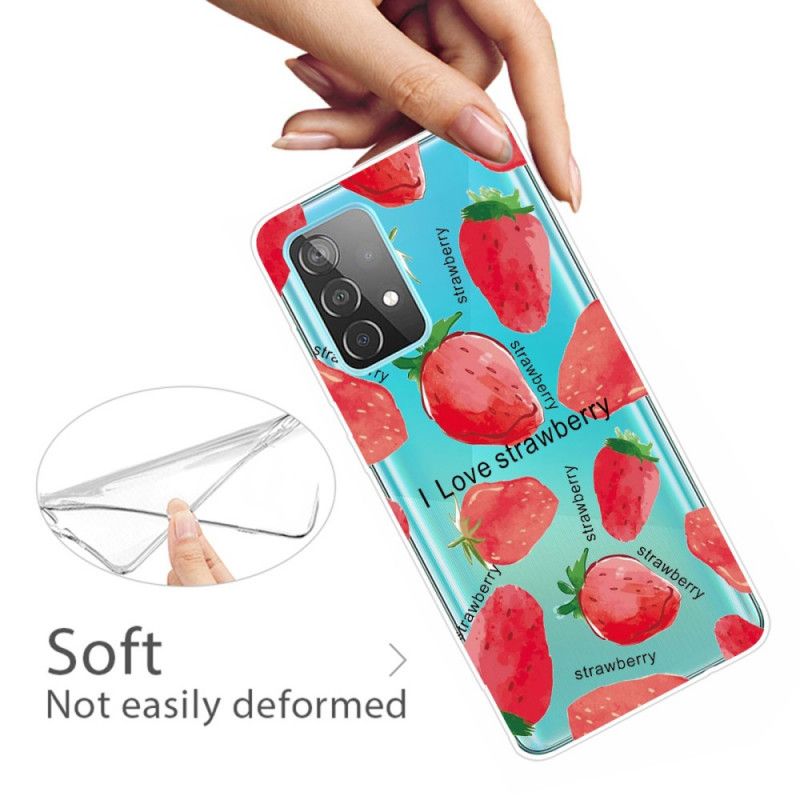 Coque Samsung Galaxy A32 5g Fraises / I Love Strawberry