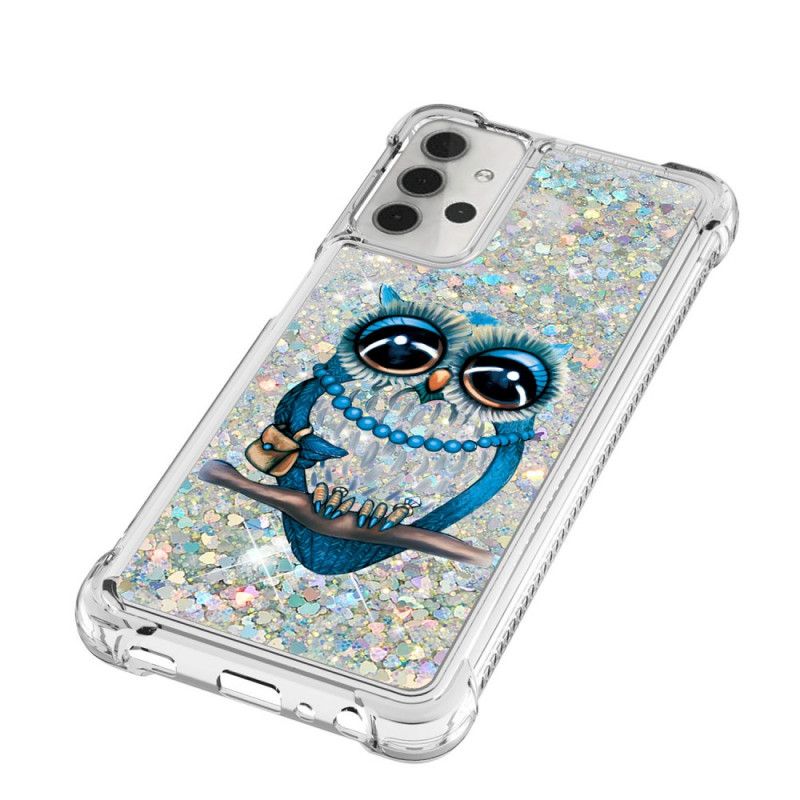 Coque Samsung Galaxy A32 5g Miss Hibou Paillettes