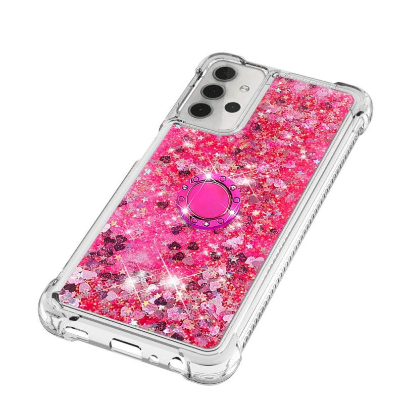 Coque Samsung Galaxy A32 5g Paillettes Avec Anneau-support