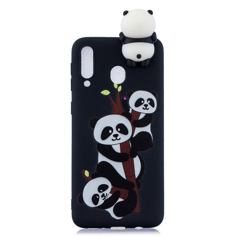 Coque Samsung Galaxy A40 3d Pandas Sur Le Bambou