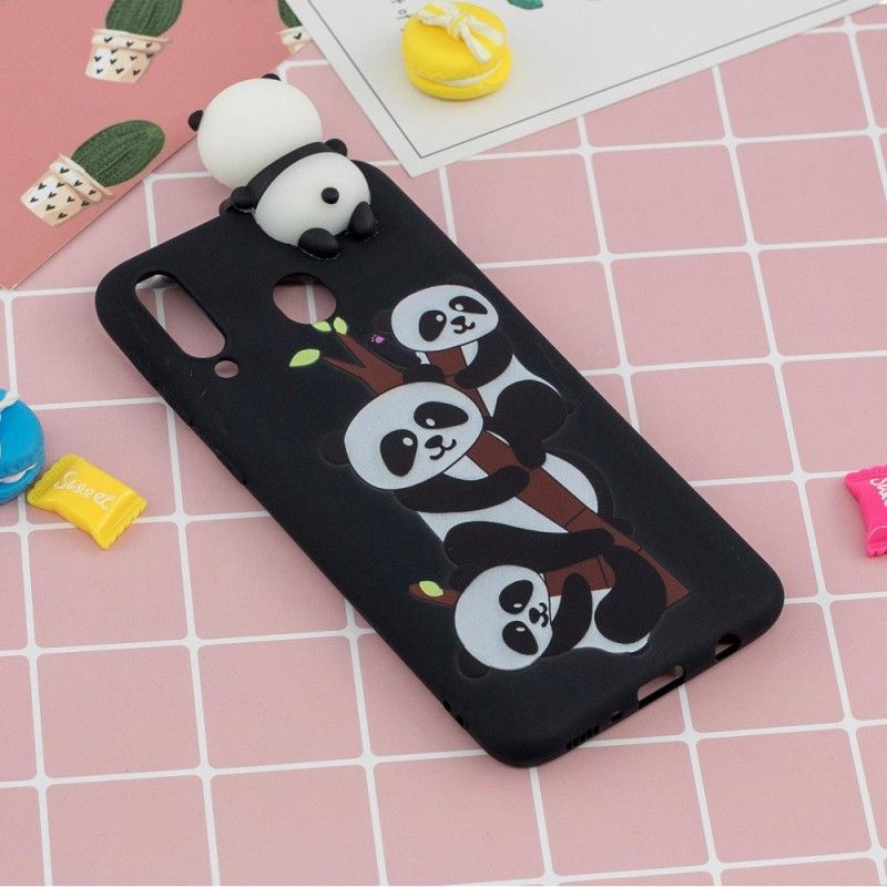 Coque Samsung Galaxy A40 3d Pandas Sur Le Bambou