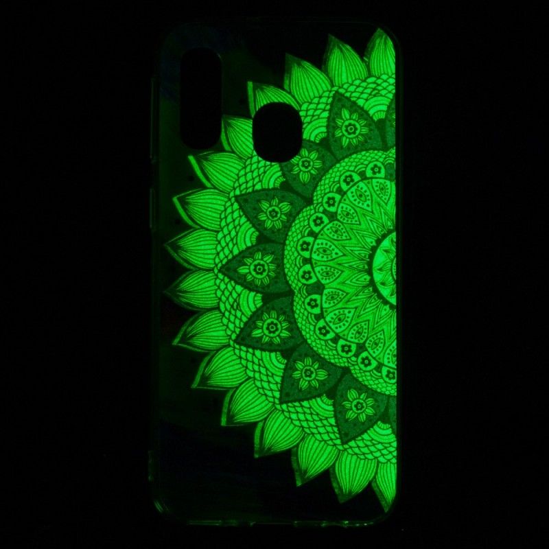 Coque Samsung Galaxy A40 Mandala Coloré Fluorescente