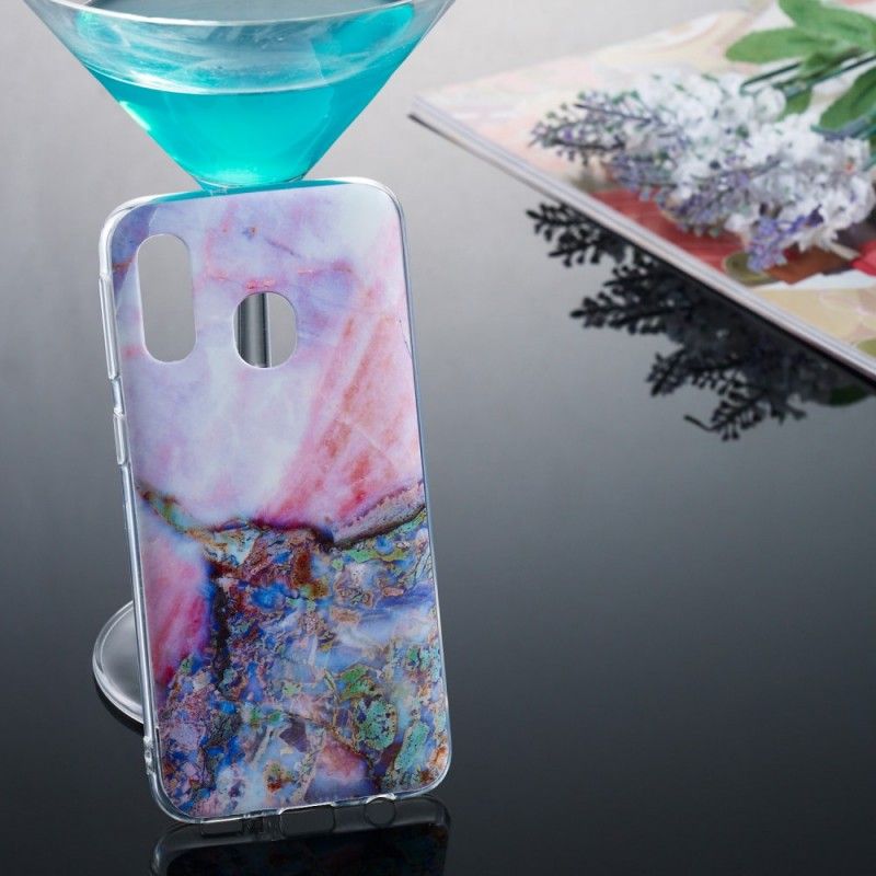 Coque Samsung Galaxy A40 Marbre Multicolore