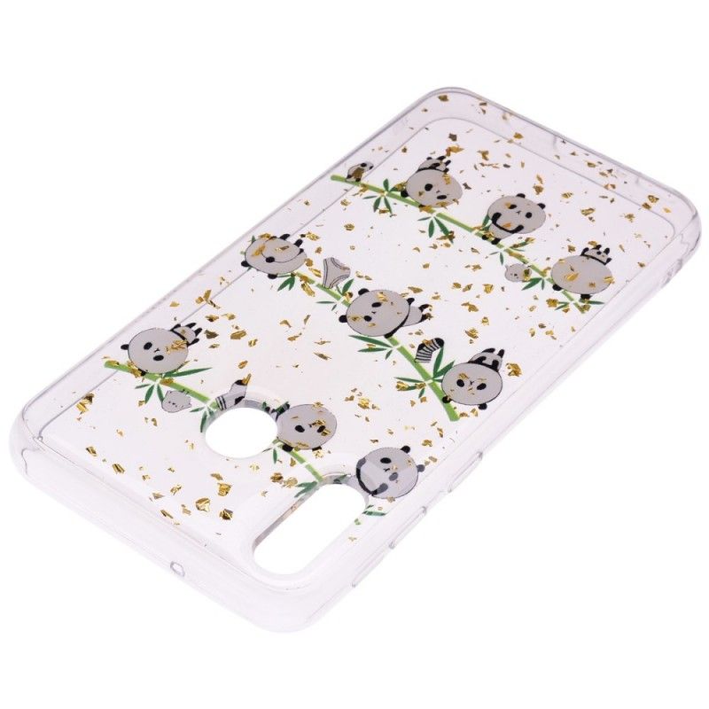 Coque Samsung Galaxy A40 Pandas Sur La Corde À Linge