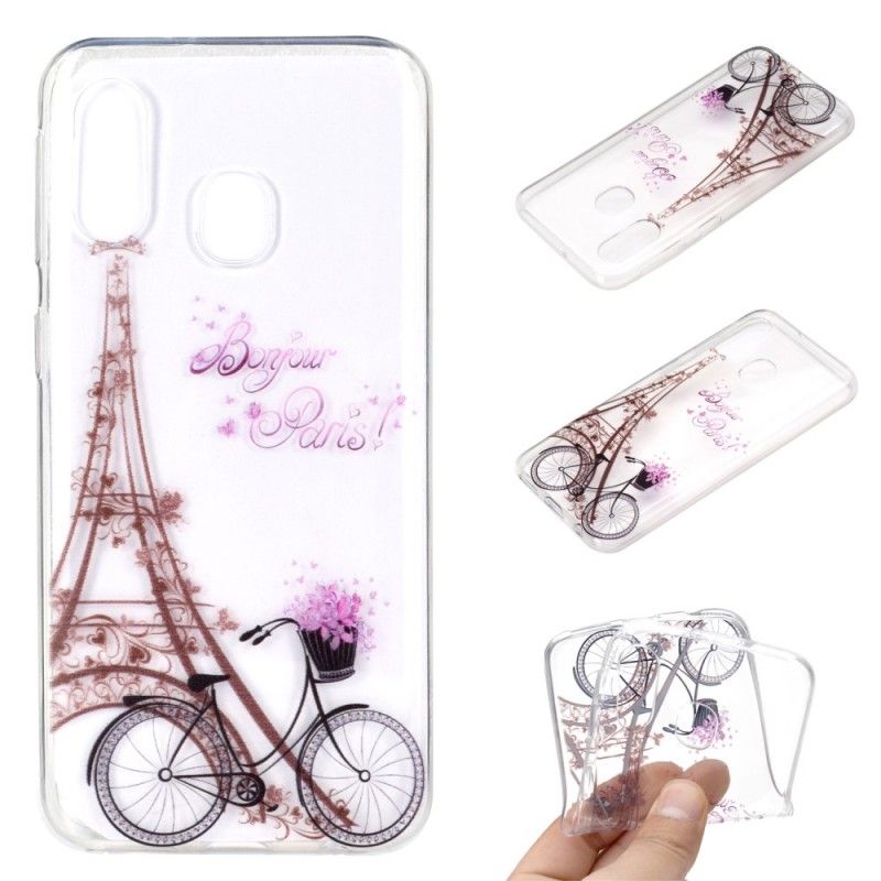 Coque Samsung Galaxy A40 Transparente Bonjour Paris