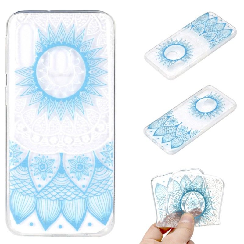 Coque Samsung Galaxy A40 Transparente Mandala Coloré